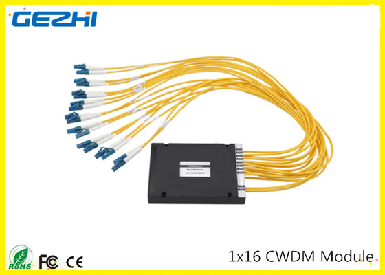 1x16CH CWDM Mux Demuxモジュール1260 - 1620nm LCのコネクターの多数の波長
