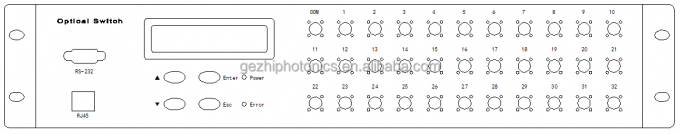 FSW 1x48 ファイバーオプティカルスイッチ 19インチ 2U ラックマウント 1260~1650nm シングルモード 1