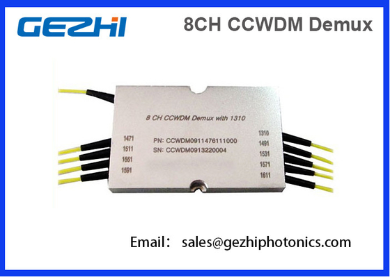 8CH CWDM Mux Demuxのコンパクトの粗い波長部の多重交換装置