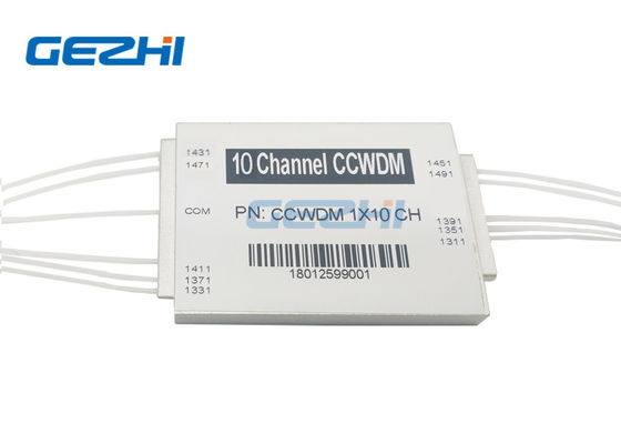 光ファイバーコンポーネント 1491nm 光学パッシブ 1x10チャンネル コンパクト CWDM モジュール