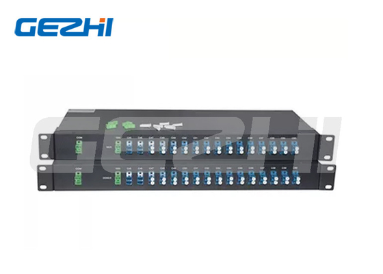 購入 16 チャンネル デュアル ファイバー DWDM マルチプレクサ デマルチプレクサ 1U ラック マウント LC UPC online manufacture
