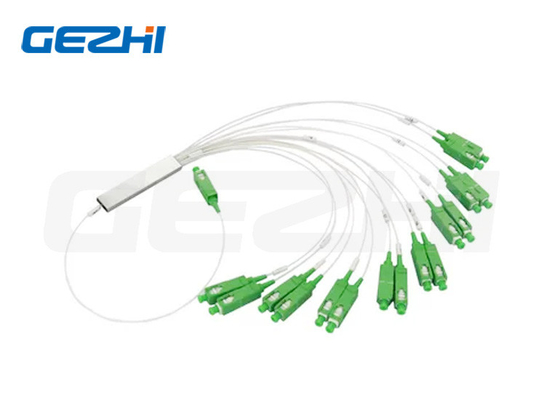 購入 1x16 SC グリーンコネクタ 低挿入損失 0.9mm ミニチューブ PLC スプリッタ online manufacture