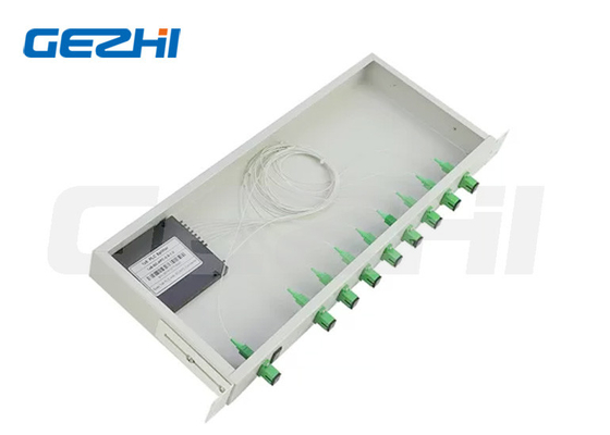 購入 1x2 1x64 1x8 PLC スプリッタ 1x32 ファイバー スプリッタ 1U 19 インチ ラックマウントタイプ online manufacture