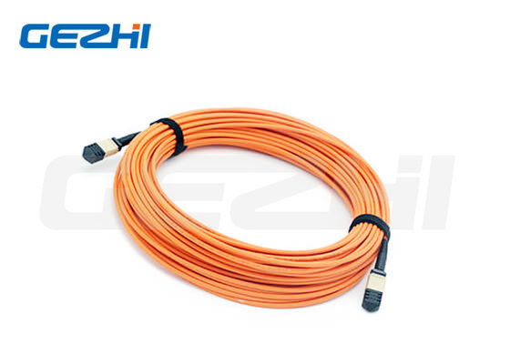 購入 データセンター向け、3.0mm LSZHジャケットおよび耐腐食性を備えた24芯MPOメス・トランクケーブル オンライン製造