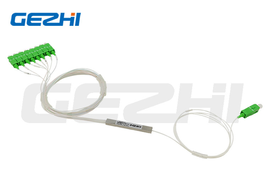 購入 1x8 光ファイバー PLC スプリッターブロックネスステンレス・スチール・チューブ G657A1 SC/APC コンネクタ online manufacture