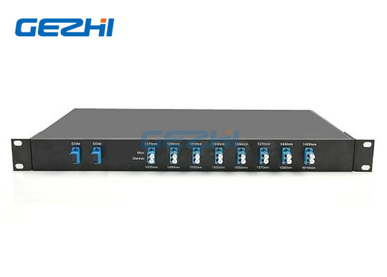購入 19インチ 1Uラックマウント 1470〜1610nm波長 1x8ch Coarse WDM デュアルファイバー CWDM ソリューション オンライン製造