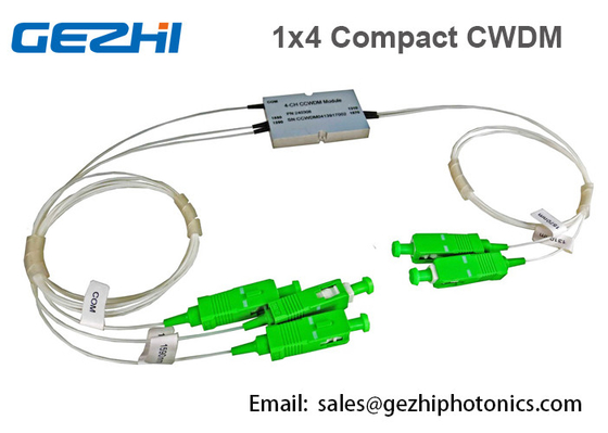 1x4 CHの受動の光学ネットワークのための光学コンパクトCWDM Mux Demuxモジュール