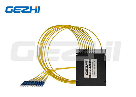 ラック マウントのABSモジュールDWDM MUX DEMUX 8チャネル1310/1490/1550nm CATV PON WDM