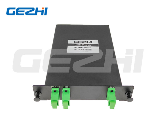 CATV 3の左舷フィルターGPONの光学WDMのディバイダー1310/1490/1550nm LGXカセット モジュール、FTTHシステム