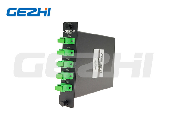 低挿入損失フィルター WDM GPON 1310/1490 XGS-PON 1270/1577 ビデオ 1550 OTDR 1625nm WDM filtro wdm1r モジュール