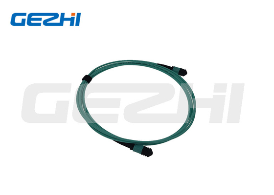 LC OM3/OM4 8/12/24F MPO/MTPの繊維光学の電気通信のためのPVC/LSZHのジャケットをパッチ・コード