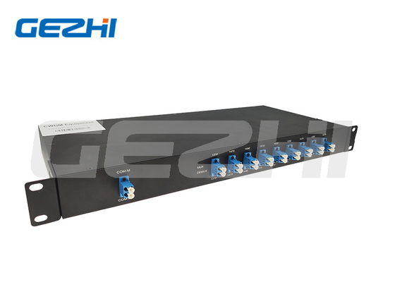 1U シャーシ ラックマウント 1470-1610nm ファイバー マルチプレクサー 8ch CWDM Mux/Demux LC/UPC SMF-28e または PON CATV システムにカスタマイズ