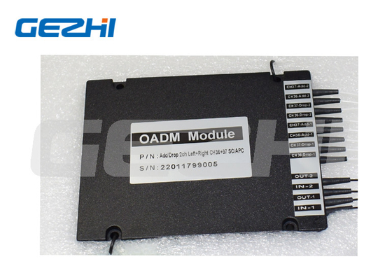 SC APC インターフェイスを備えたデュアル ファイバー光モジュール DWDM OADM