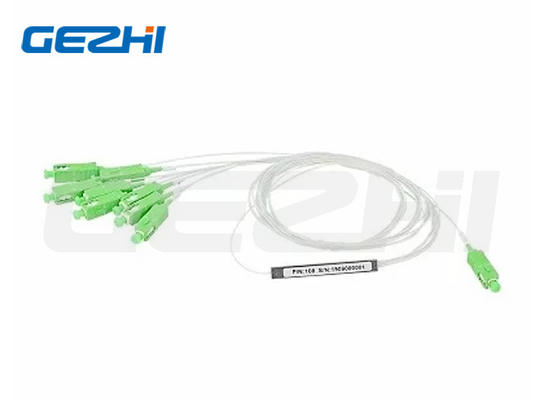 1x8 10.3dB損失 SC/APC G657A1 鉄鋼型光ファイバーPLCスプリッター (60*7*4mm)