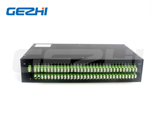 1U 19インチラックマウント 1x128 光ファイバー PLC スプリッター