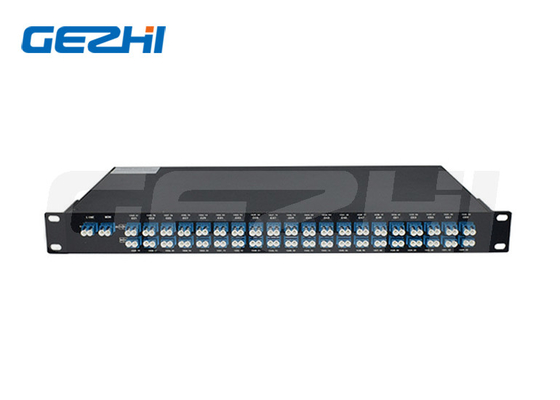 1Uラックマウント Dwdm Mux デムックスモジュール 40CH AAWG シングル/ダブルファイバーLC/UPCコネクタ