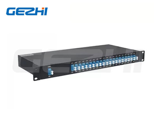 1UラックマウントAAWG受動デバイスで無熱設計の40チャネルダブルファイバーDWDM Mux Demux