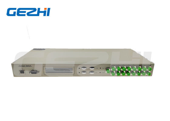 1x16 MEMS オプティカルスイッチ ラックマウントとRS232制御