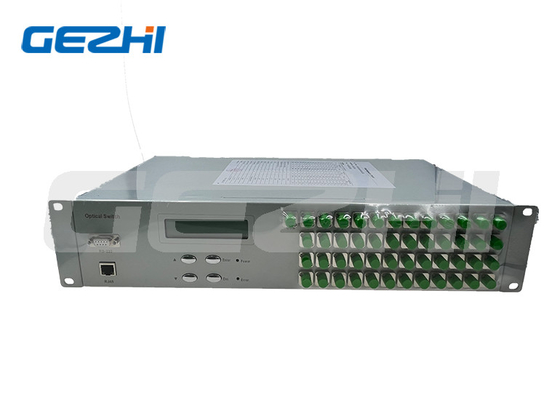 高安定性 FSW 1x48 光ファイバースイッチ 19インチ 2U ラックマウント 1260~1650nm シングルモード