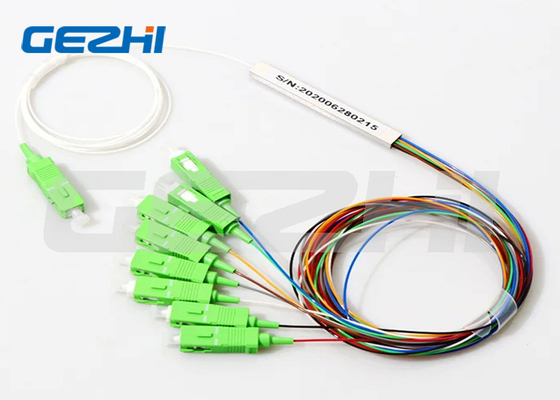 1×16 Sc/Upc オプティカルファイバー PLC スプリッター - SC/APCコネクタ付き鋼管型