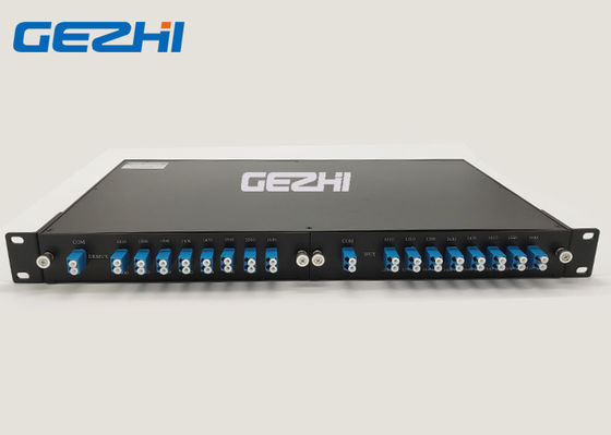 16波長低挿入損失ラックマウントCWDMパッシブモジュールおよびマルチプレクサモジュール