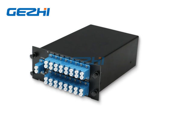 二重繊維1x16 CH CWDM Mux Demux繊維の光学多重交換装置