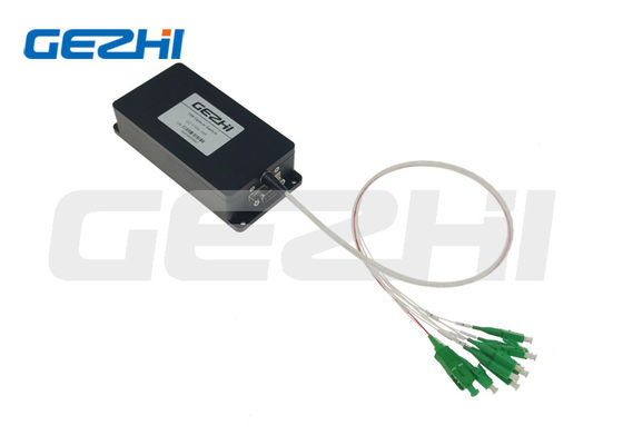 RS232インターフェイスとの1260~1650nm 1x8のオプティカル スイッチ500mW FSW 1x8 SM