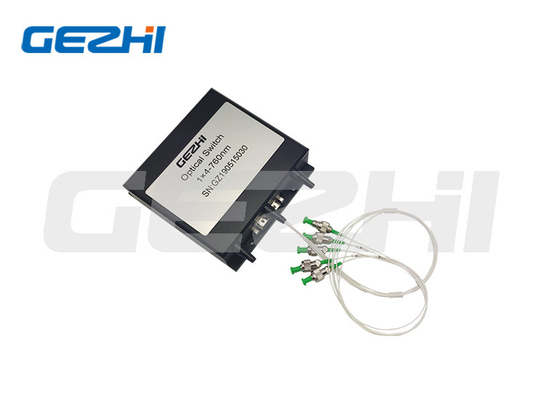 高チャネル隔離光ファイバースイッチ 1x4 メカニカル